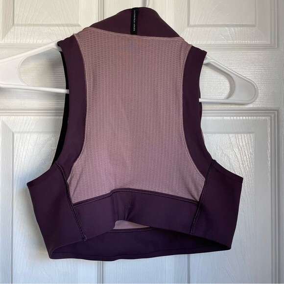 Athleta x Allyson Felix Legend Zip up Sports Bra size Medium purple pink - Picture 5 of 8